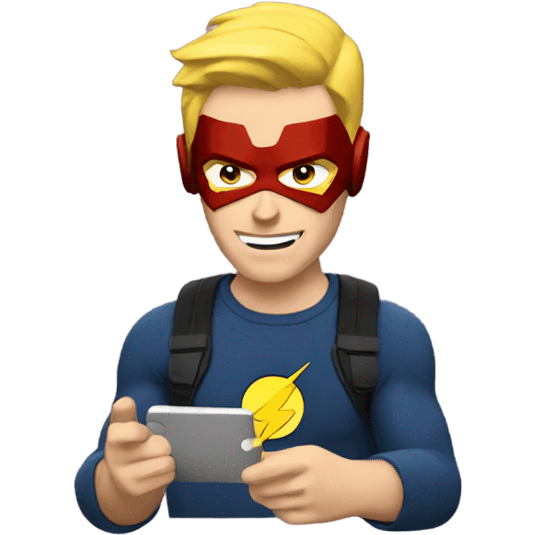 THE FLASH TEXTING emoji