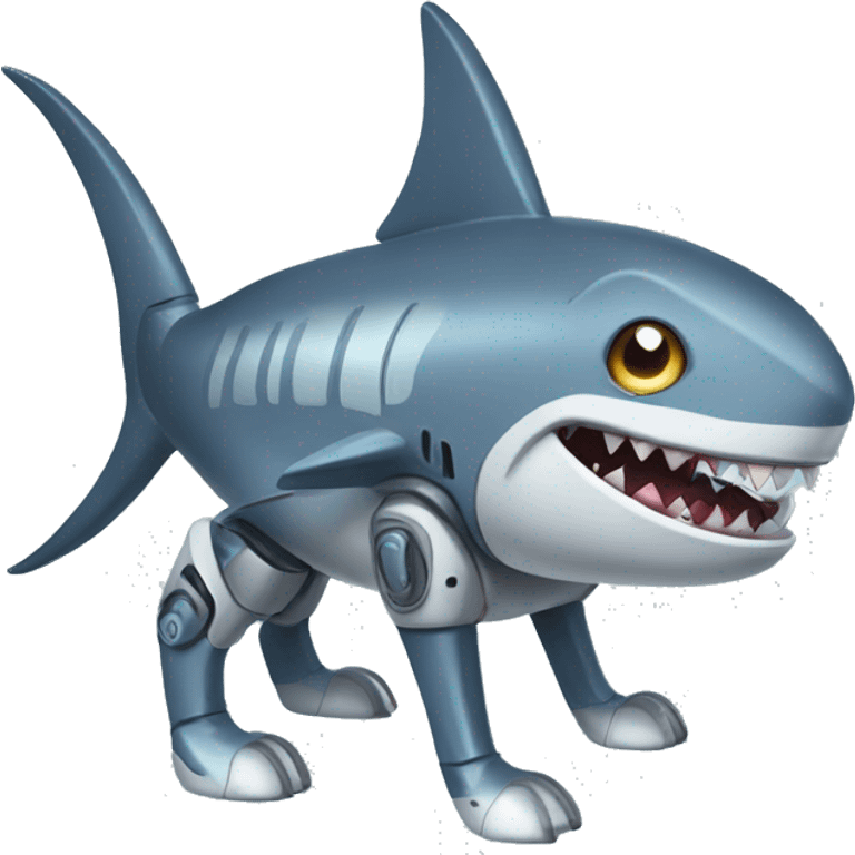 robot dog shark emoji