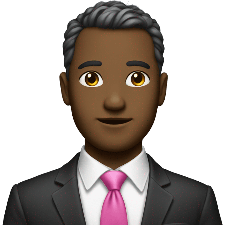 God wearing a pink tie emoji