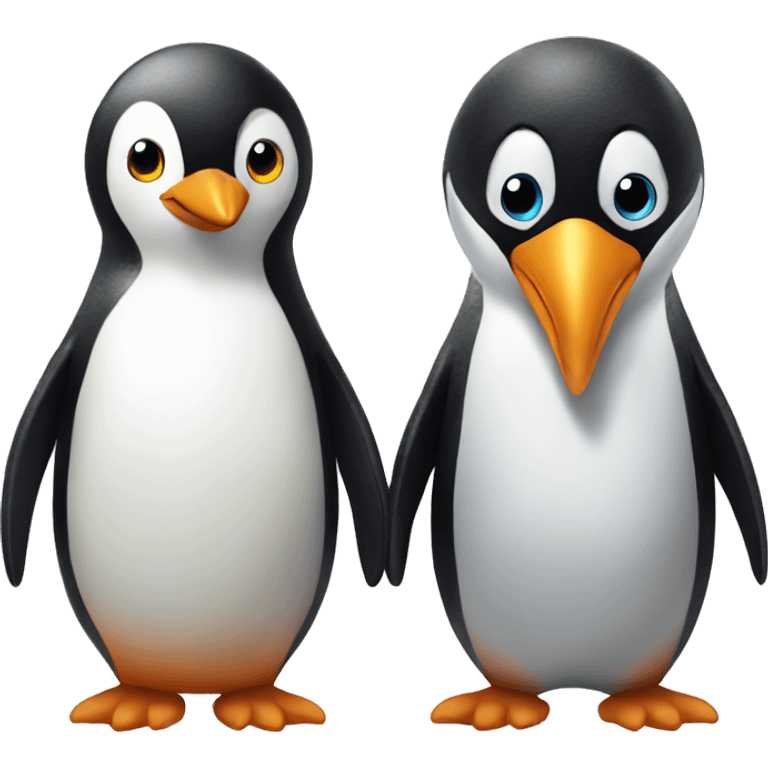 penguin and penguin emoji