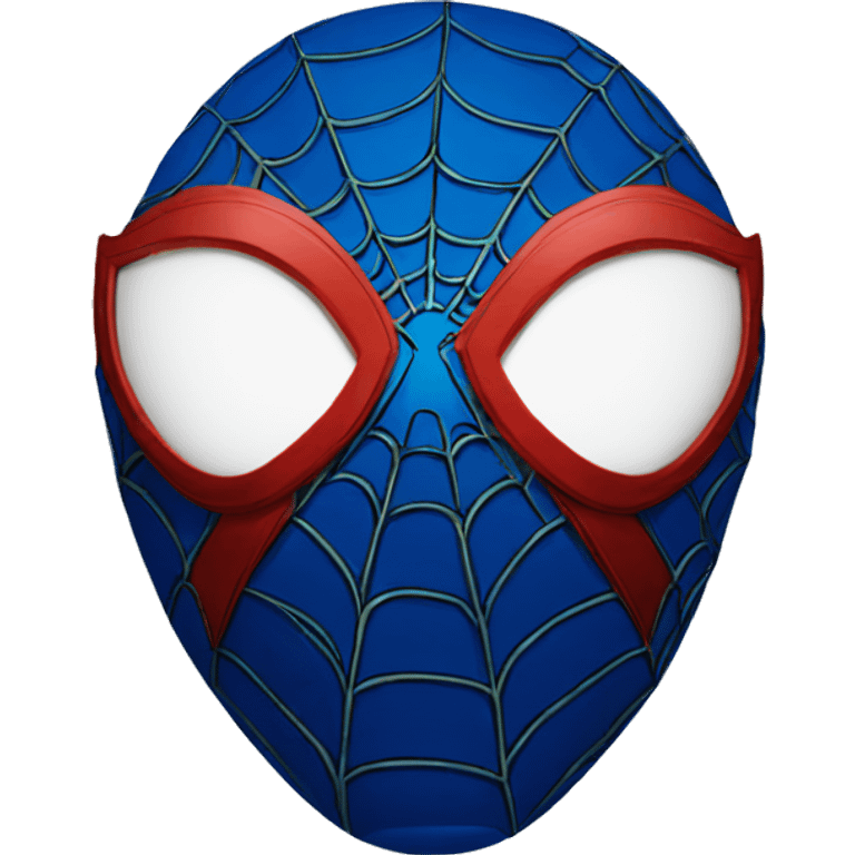 Spider-man blue mask emoji