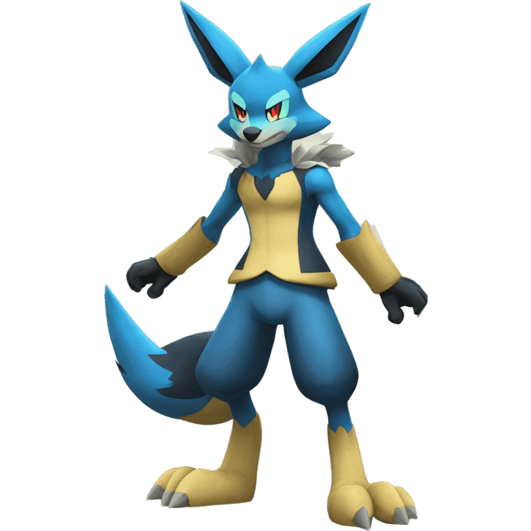 Lucario-Zeraora full body emoji