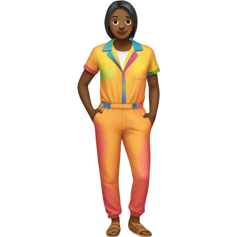 colorful jumpsuit emoji