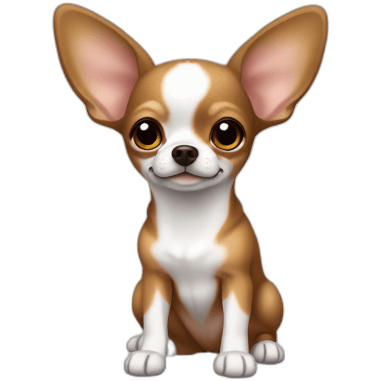 Chihuahua tricoloured brown and light brown  emoji