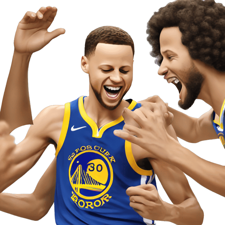 Steph curry getting tickled emoji