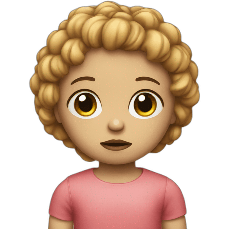 a sad doll toy emoji