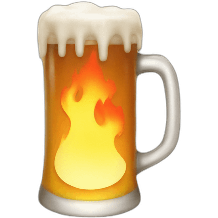 Beer fire emoji