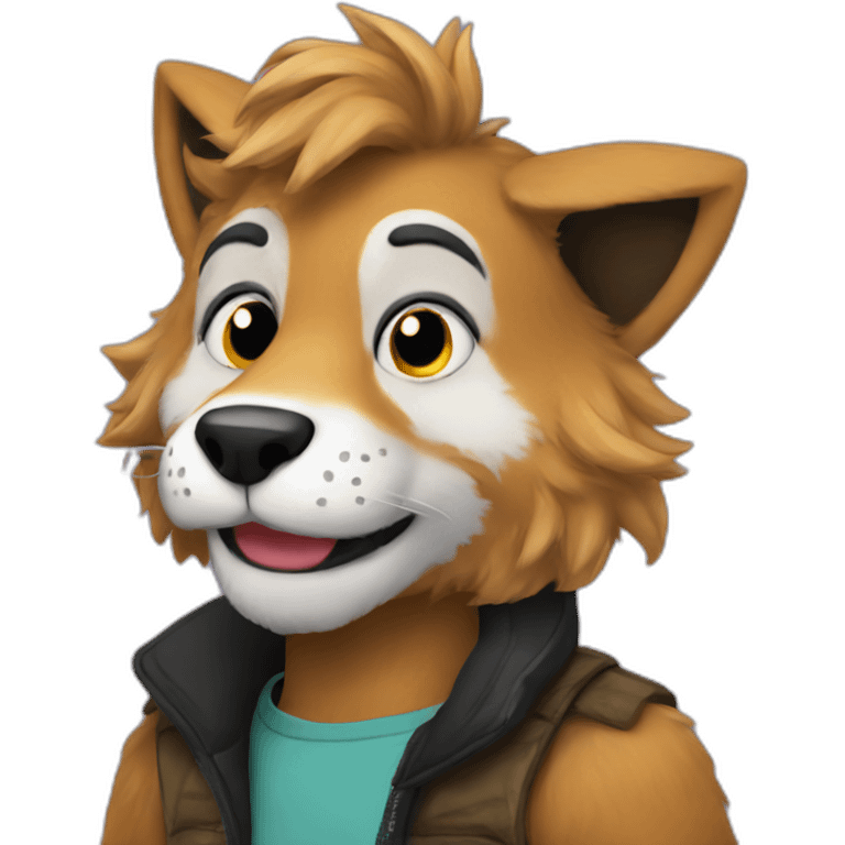 man in a FURSUIT emoji