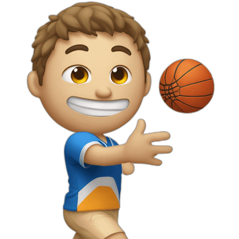 Ein Greif mit einem Handball in de Hand emoji