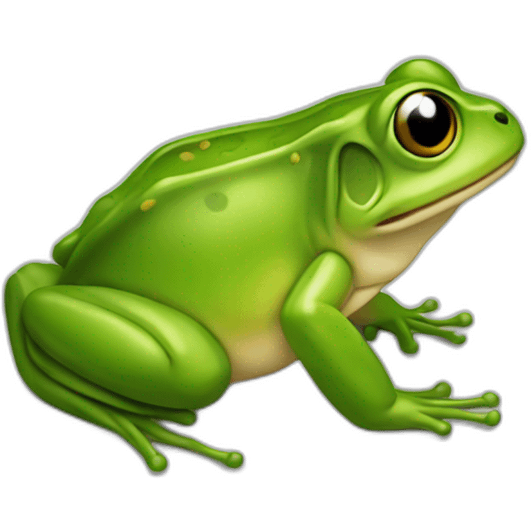 tortu qui chevauche une grenouille emoji