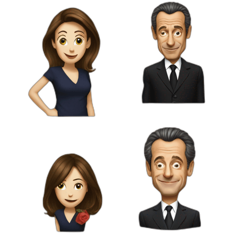 Sarkozy et carla emoji