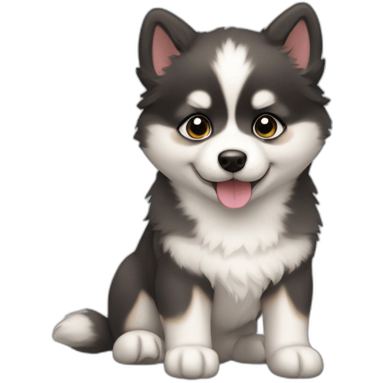 pomsky puppy emoji