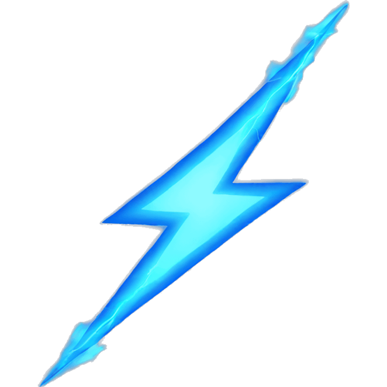 blue lightning emoji