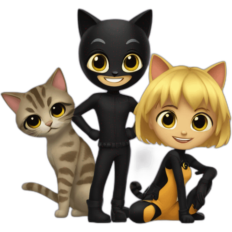 Ladybug et cat noir emoji