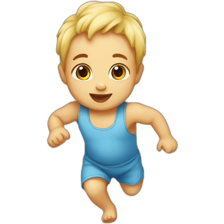 Baby running emoji