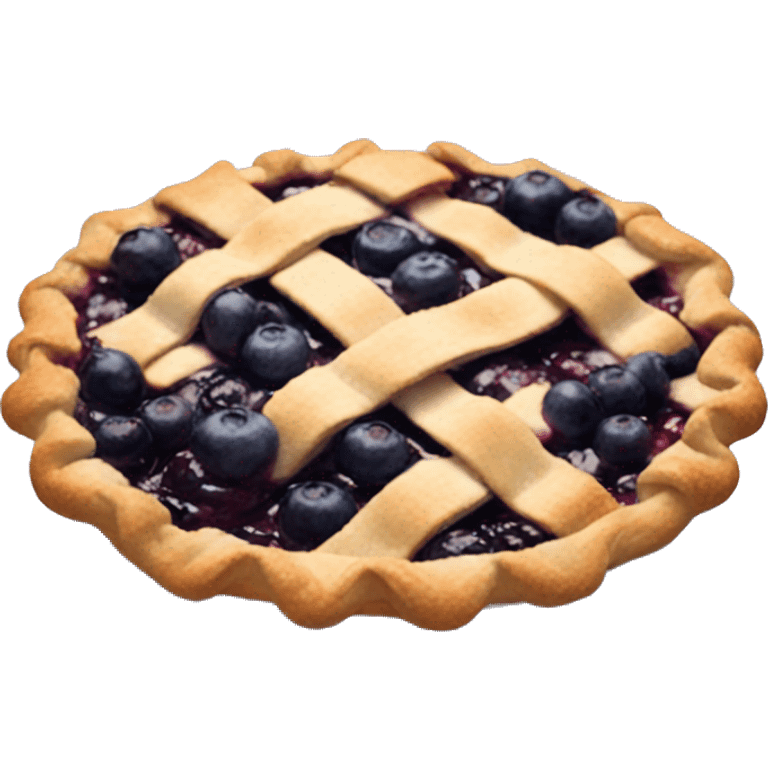 Blueberry pie emoji