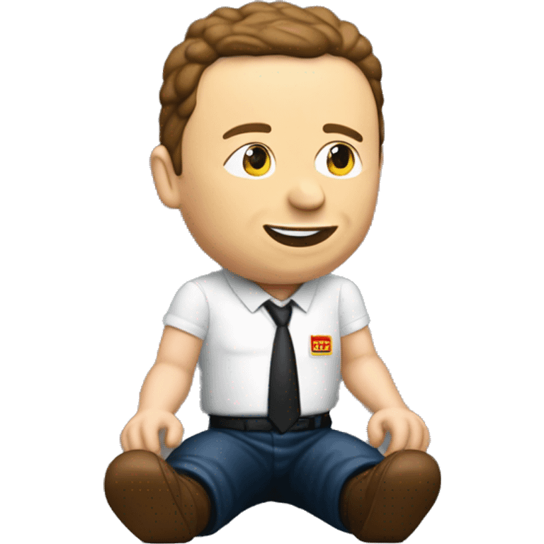 un caganer tipico de catalunya donde salga elon musk emoji