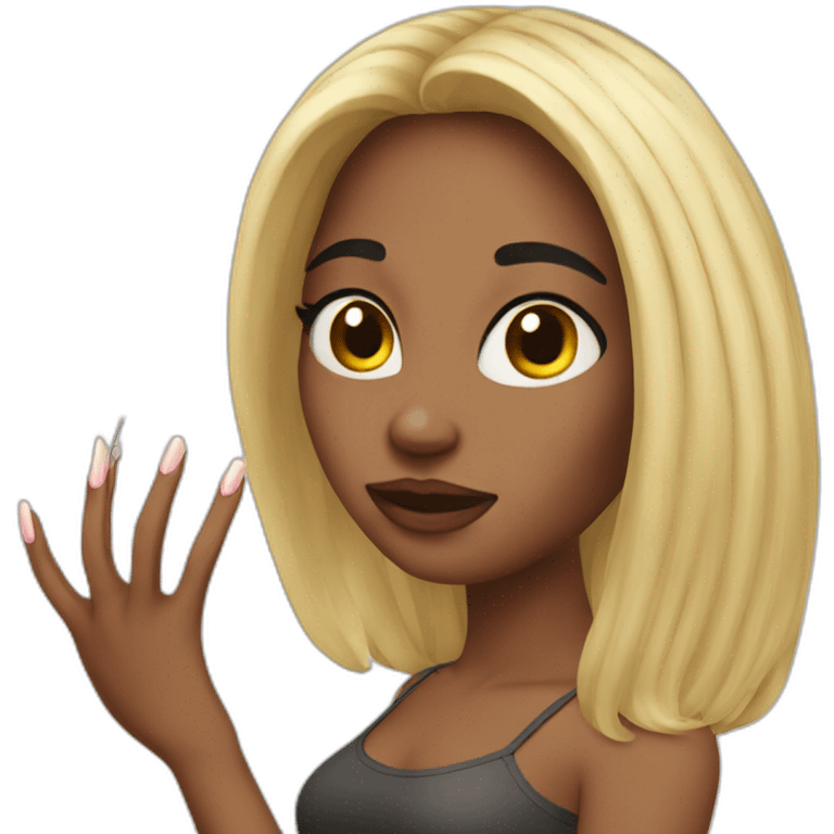 Long nails girl emoji