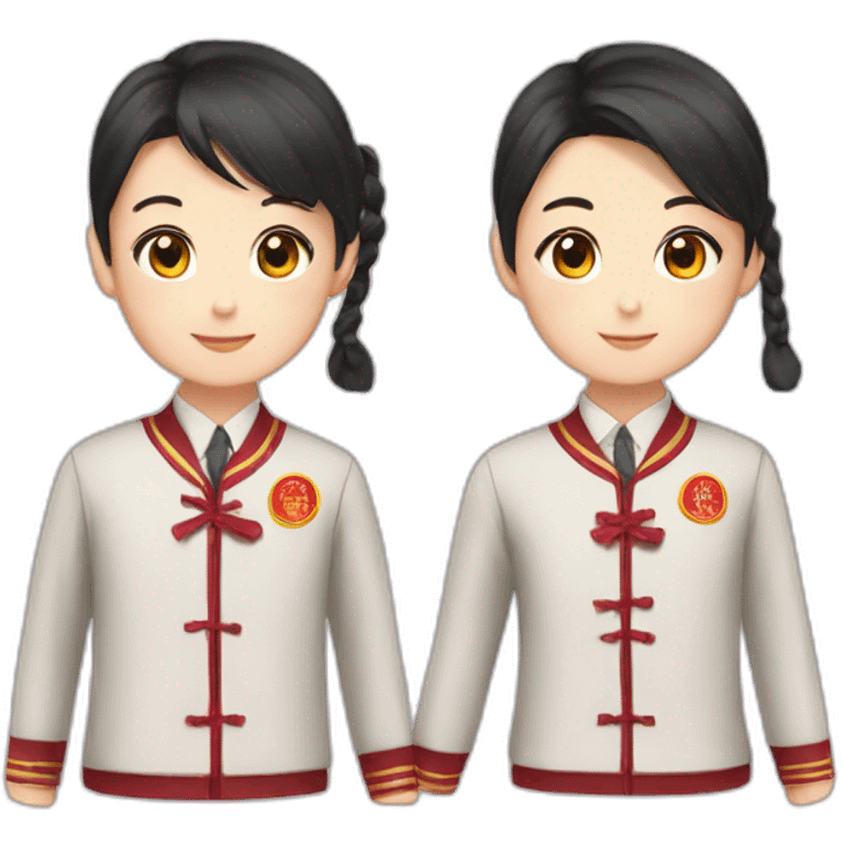 chinese school uniform emoji