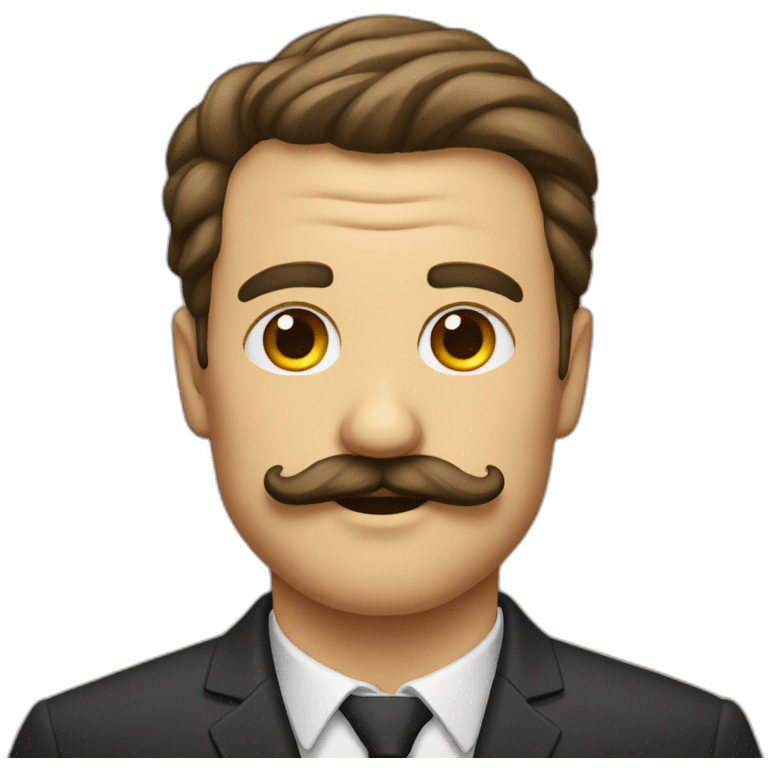 man with mustash emoji