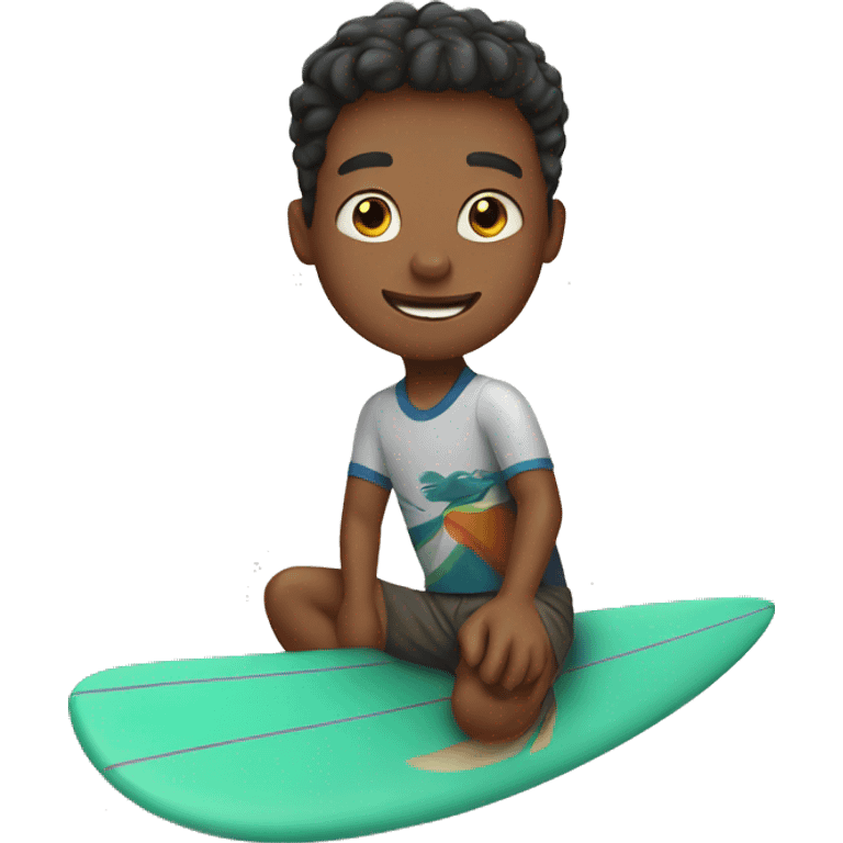 boy on surfboard  emoji