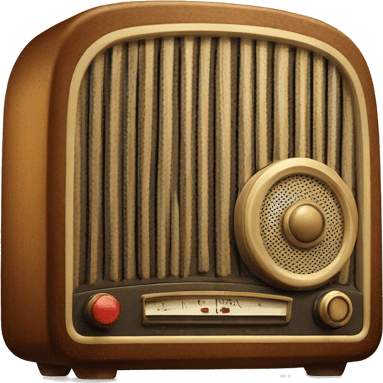 retro 1930's radio emoji