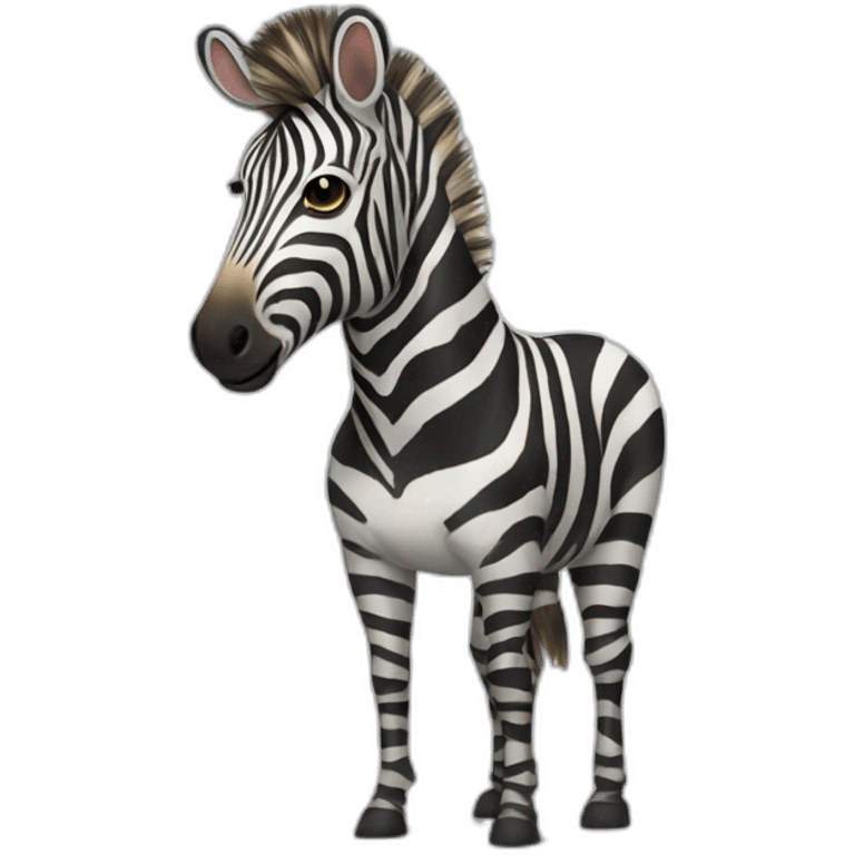 zebra wearing Louis Vuitton hoodie emoji