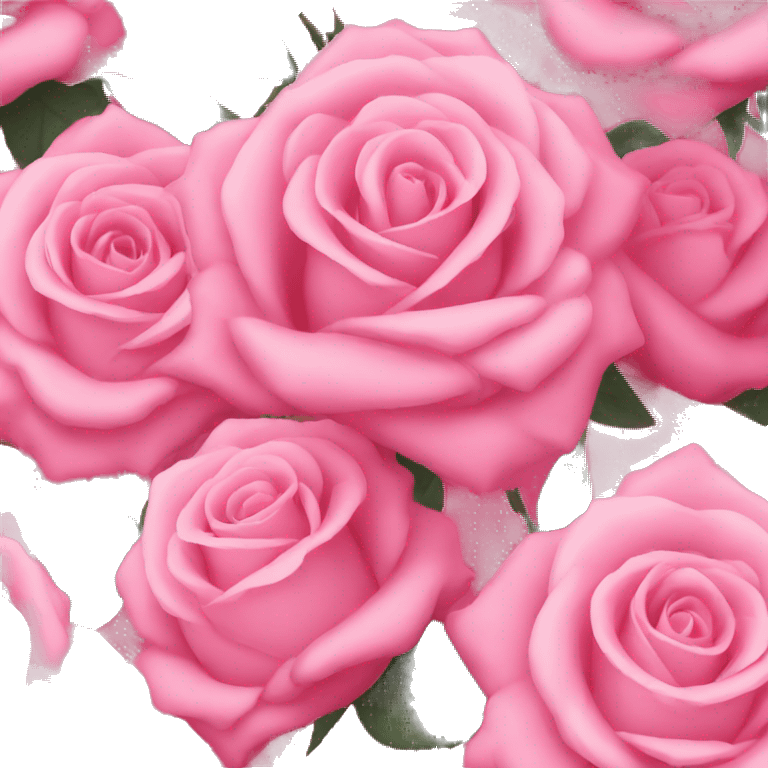 Pink bouquet of roses emoji