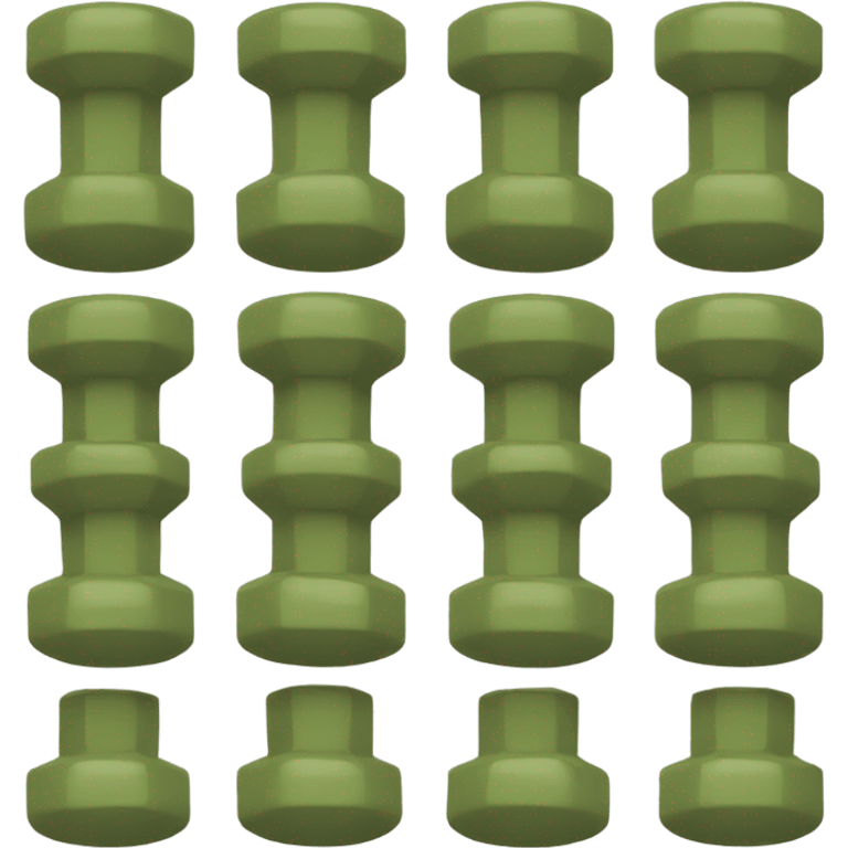 olive dumbbells emoji