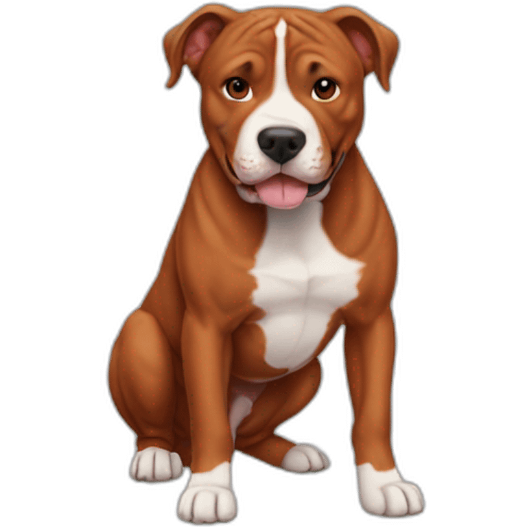 Clifford big red pit bull emoji