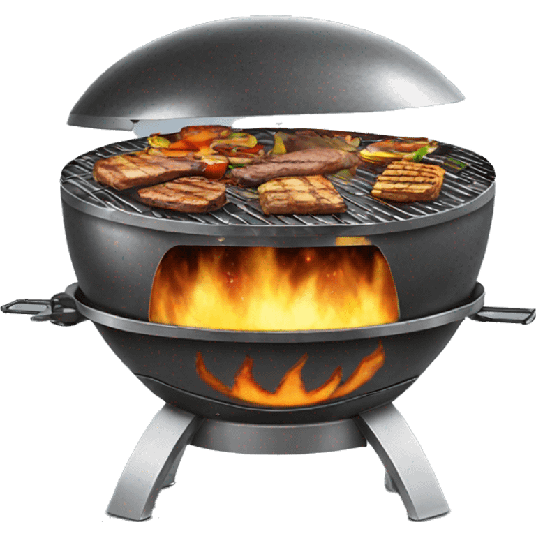 spaceship bbq grill emoji