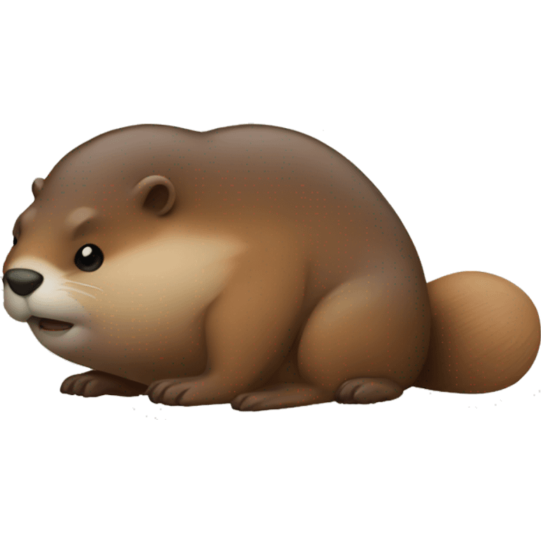 canadian flag with beaver emoji