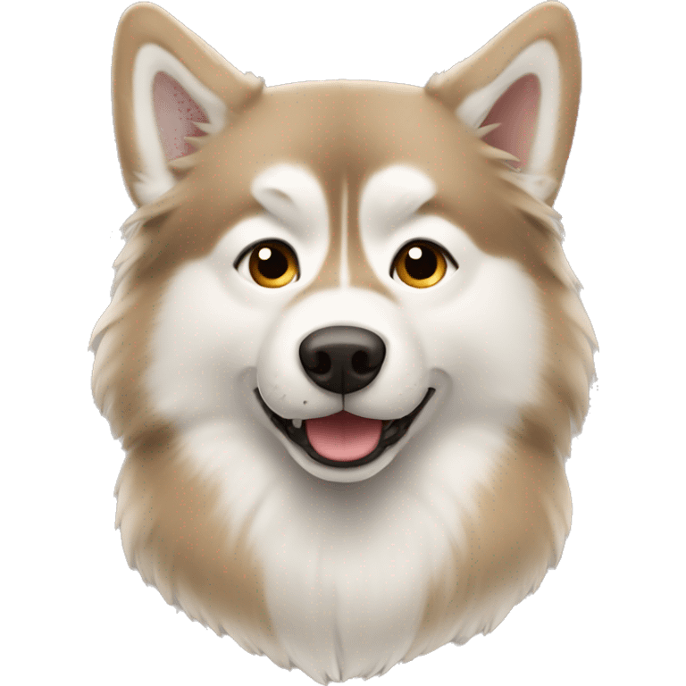 Light brown fluffy husky  emoji