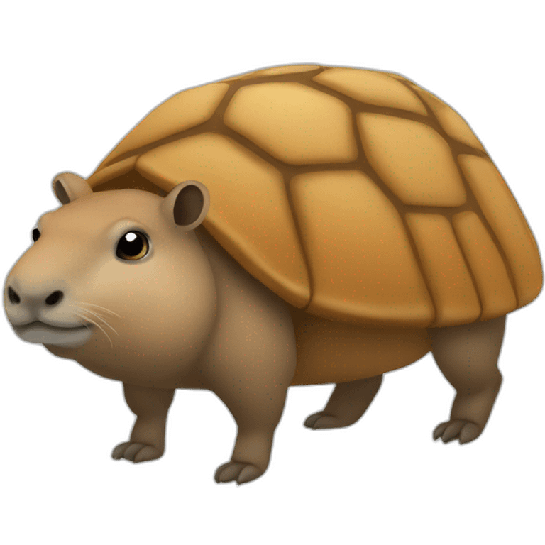 tortue sur capybara emoji