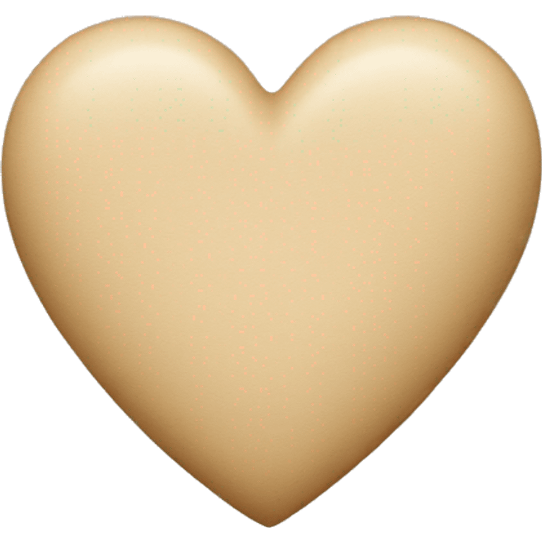 Beige heart emoji