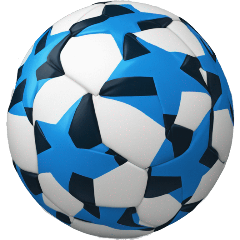 Bola de futebol azul emoji