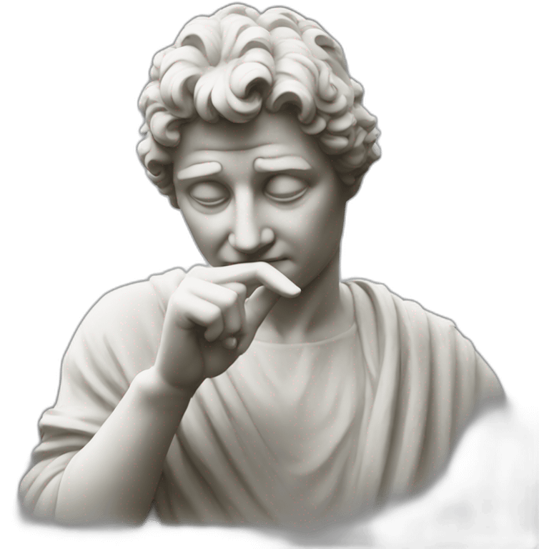 italian statue doing pinched fingers emoji