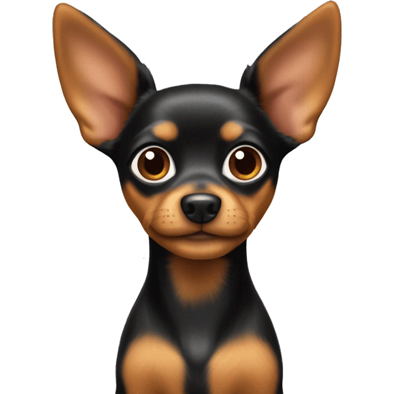 Toy terrier with hairy ear emoji