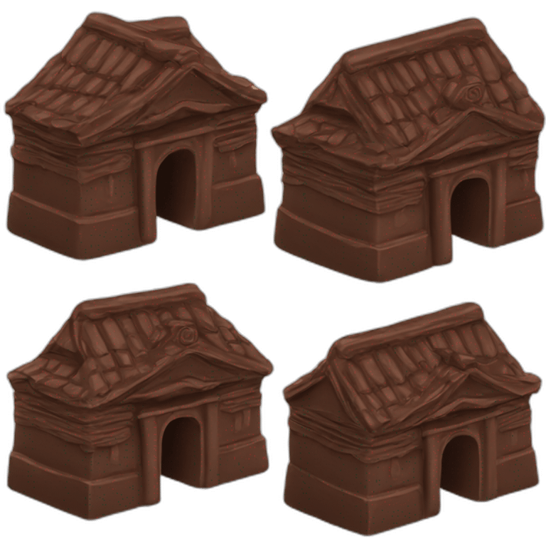 Temple of chocolate emoji