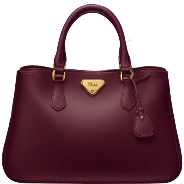 maroon prada bag emoji