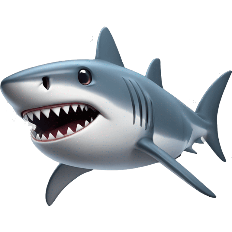 Shark with jet engine emoji