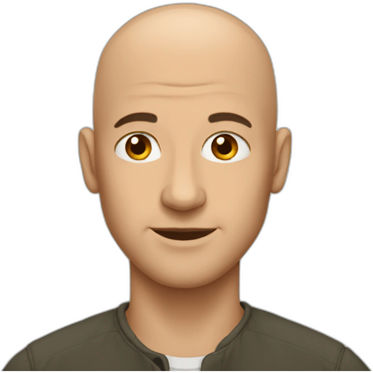 bald man emoji