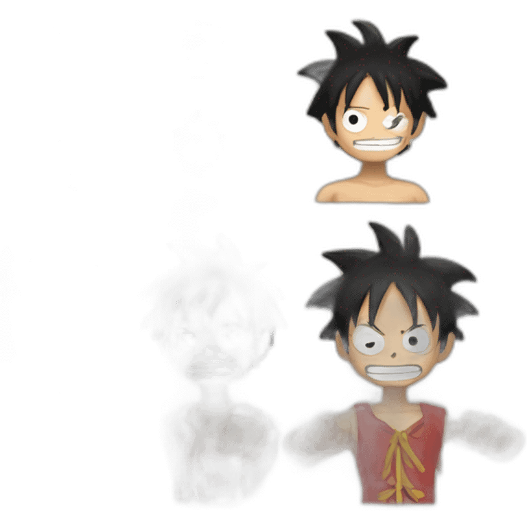 luffy joue au flipper emoji