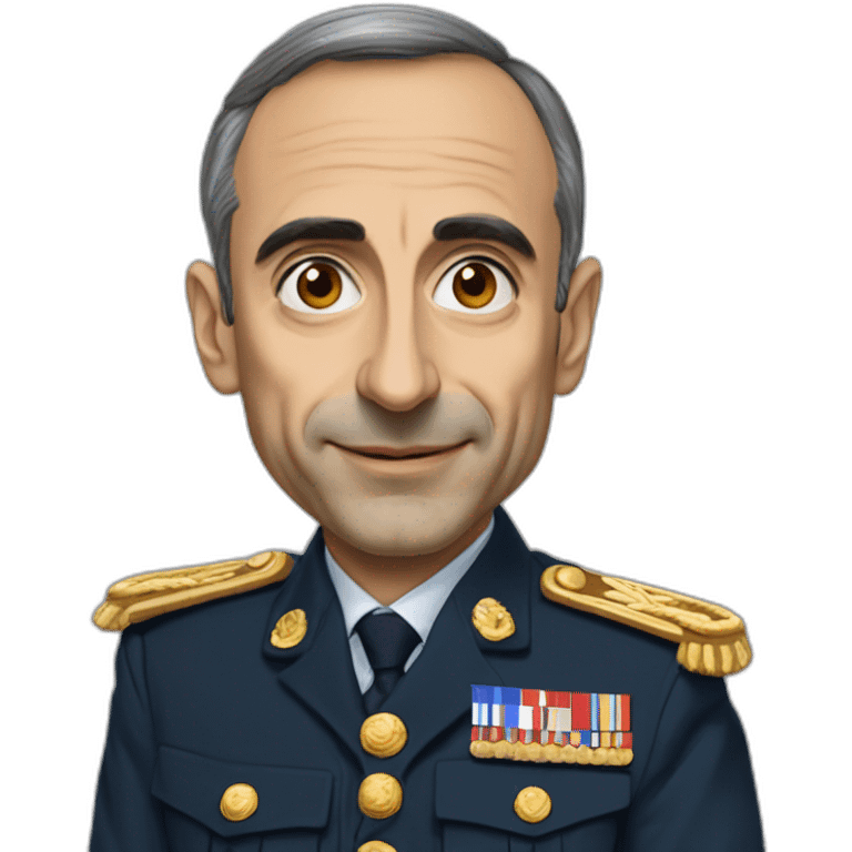 ÉRIC ZEMMOUR president français militaire emoji