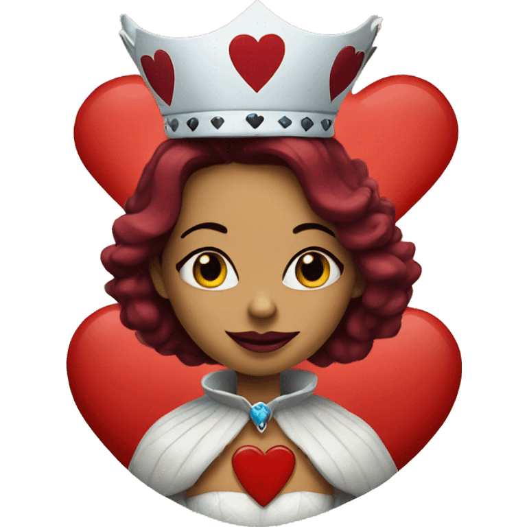 Queen of hearts emoji