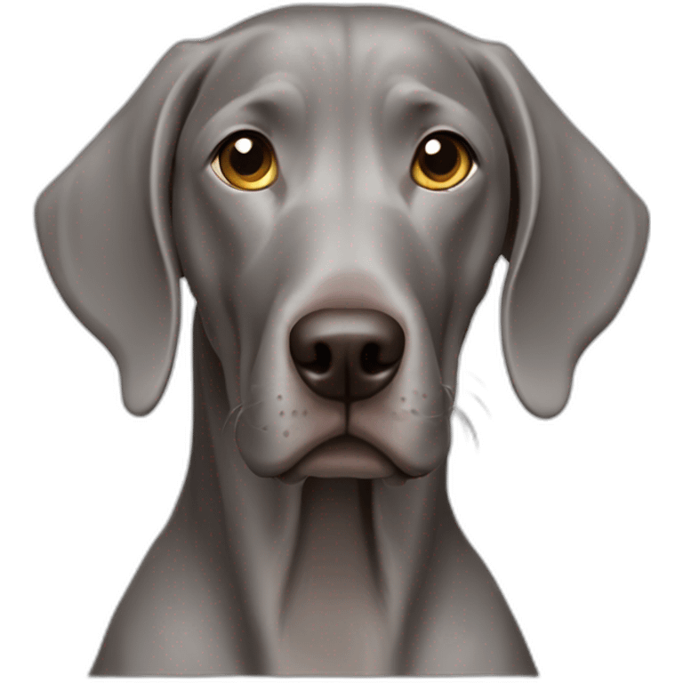 weimaraner dog emoji