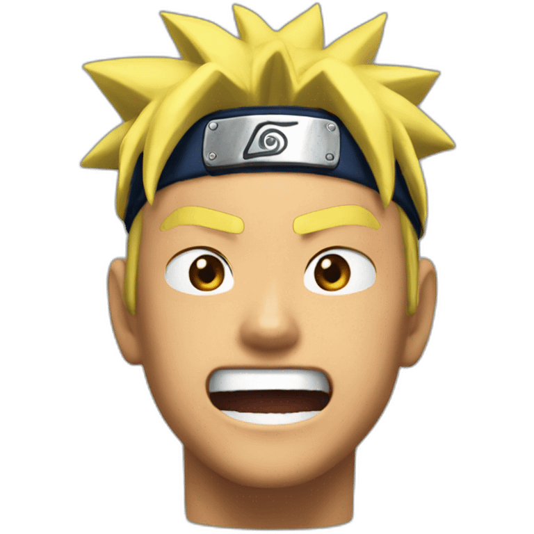 Naruto shouts nani emoji