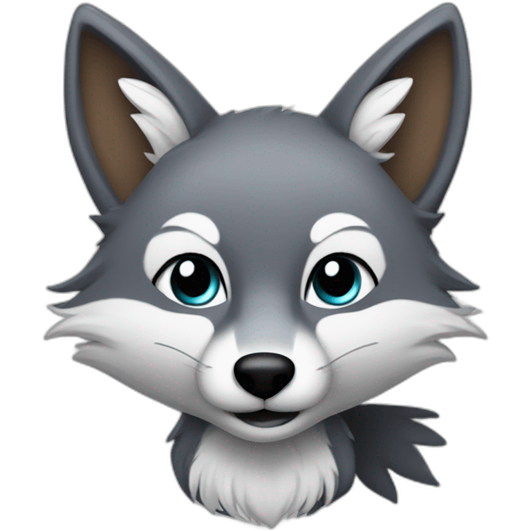 Silver Fox with bird front legs emoji