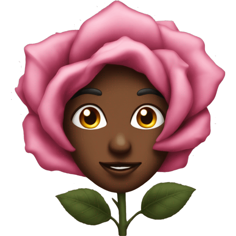 Rose noir fané emoji