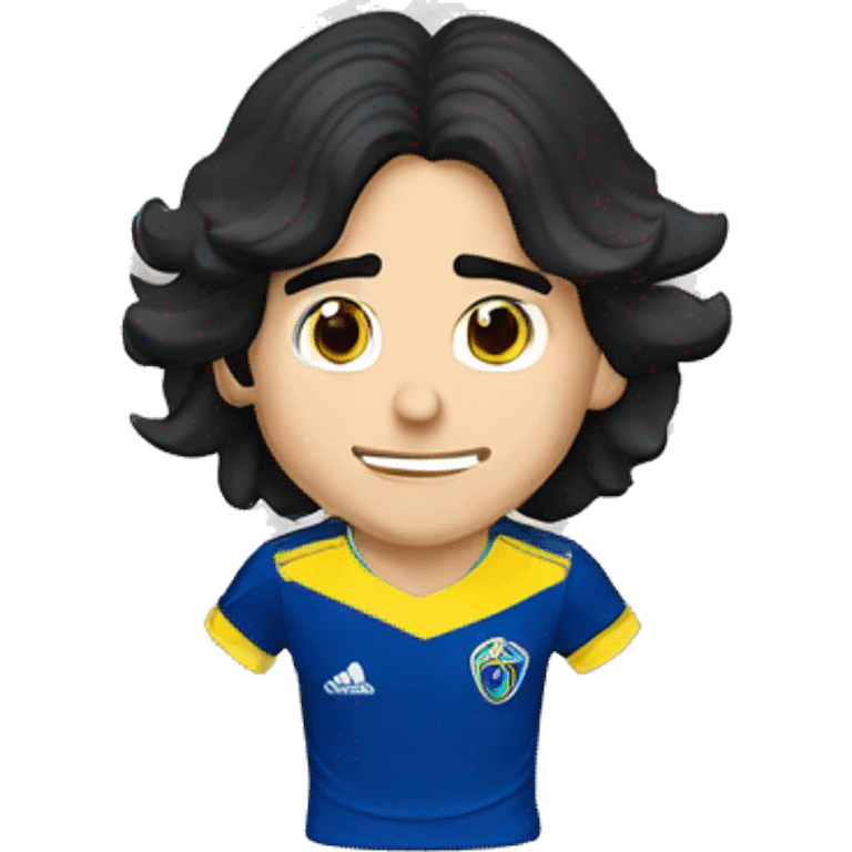 edinson cavani haciendo un gol con la camiseta de boca emoji